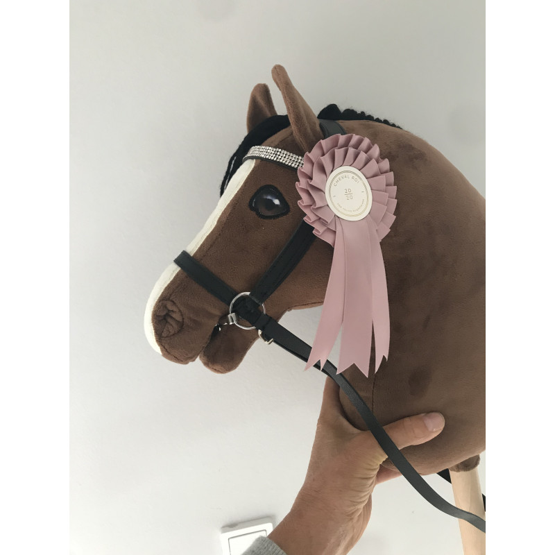 Cheval Roi - rosetter käpphäst, blå/rosa