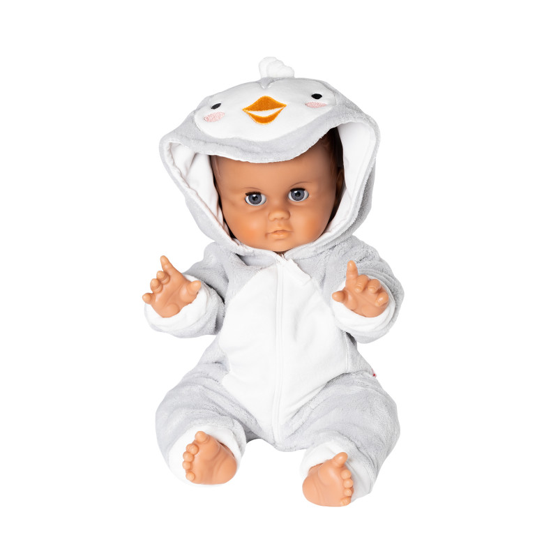 Heless - Onepiece till dockan, pingvin (35-45cm)