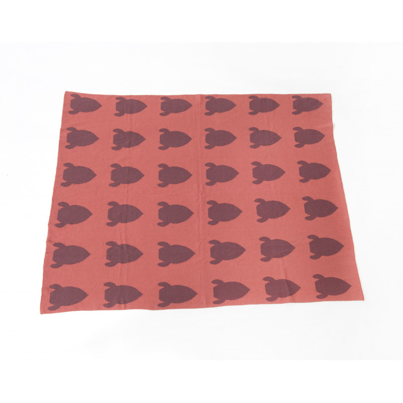Pellianni - Knitted blanket organic red