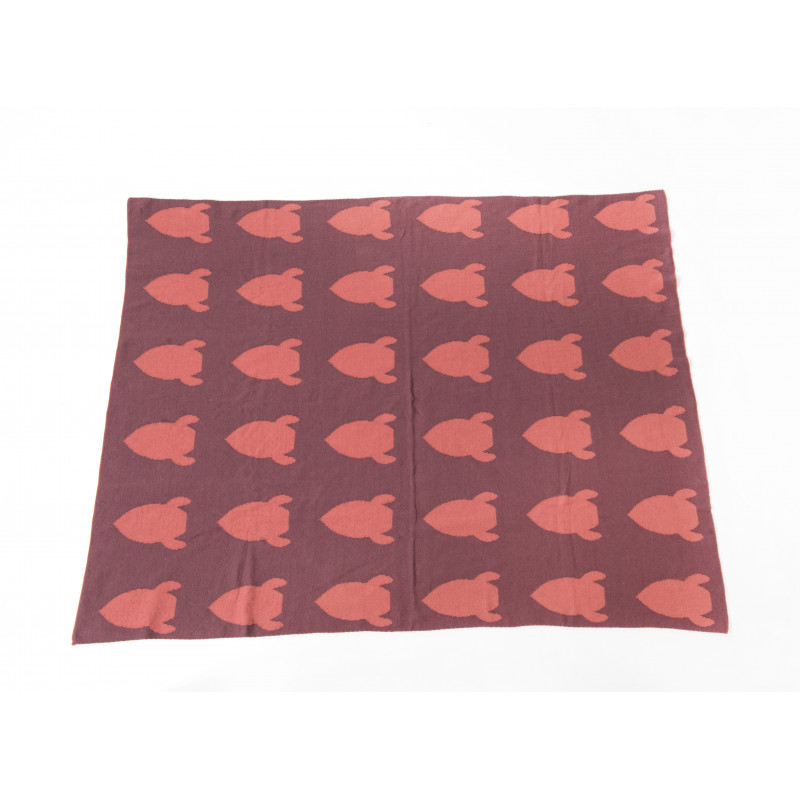 Pellianni - Knitted blanket organic red