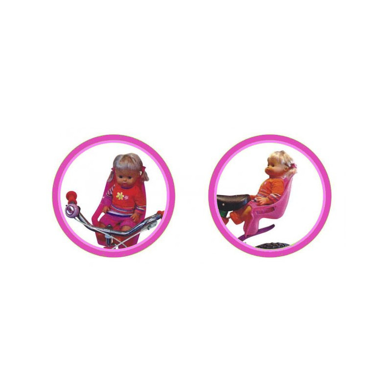 MaMaMeMo - Cykelsits till dockan, grå