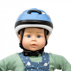 MaMaMeMo - Grå cykelhjälm till dockan