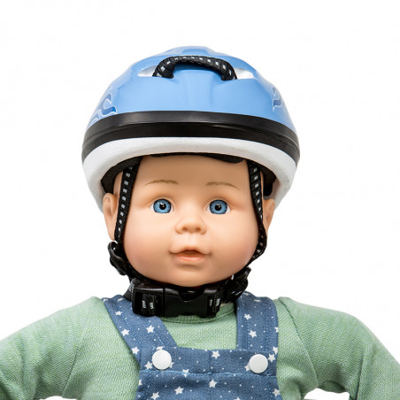 MaMaMeMo - Grå cykelhjälm till dockan