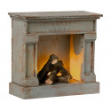 Maileg - Miniature fireplace, vintage blue