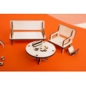 "Cribble Craft Livingroom byggsats leksak Kurragömma leksaksbutik"