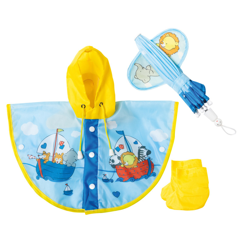 Heless - Regn set, Sailing Friends, 35-45cm