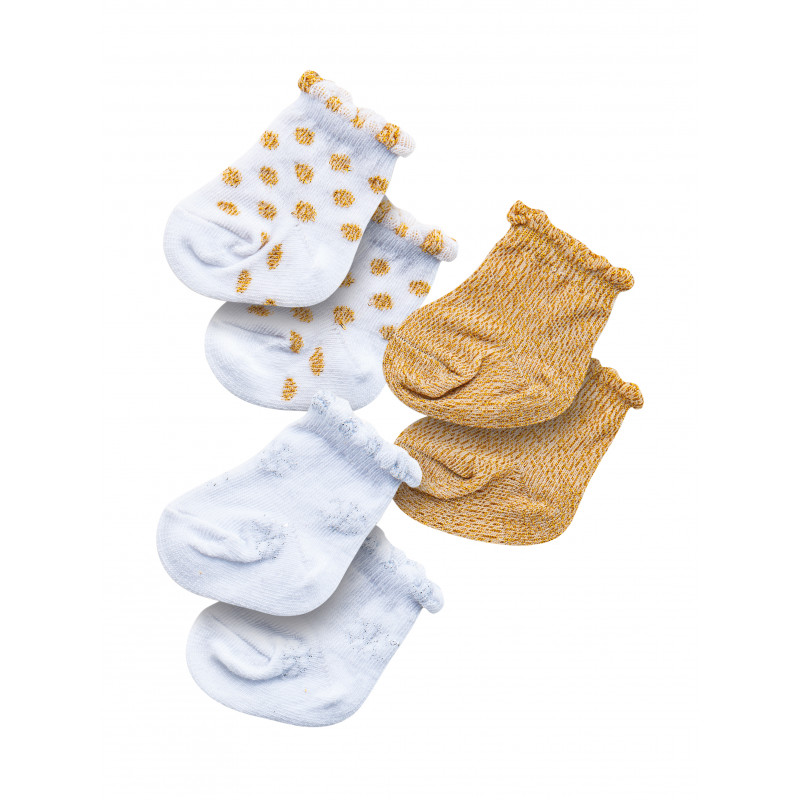 Heless - Sockor till dockan, Glitter, 3 pack (35-45cm)