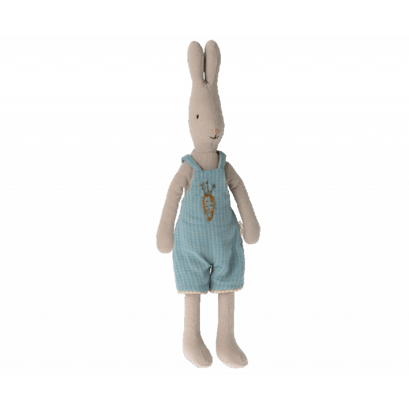 "Maileg Rabbit size 2 overalls hängselbyxor Kurragömma leksaksbutik"