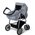 Mini Mommy - Regnskydd dockvagn, grå