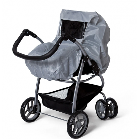 Mini Mommy - Regnskydd dockvagn, grå
