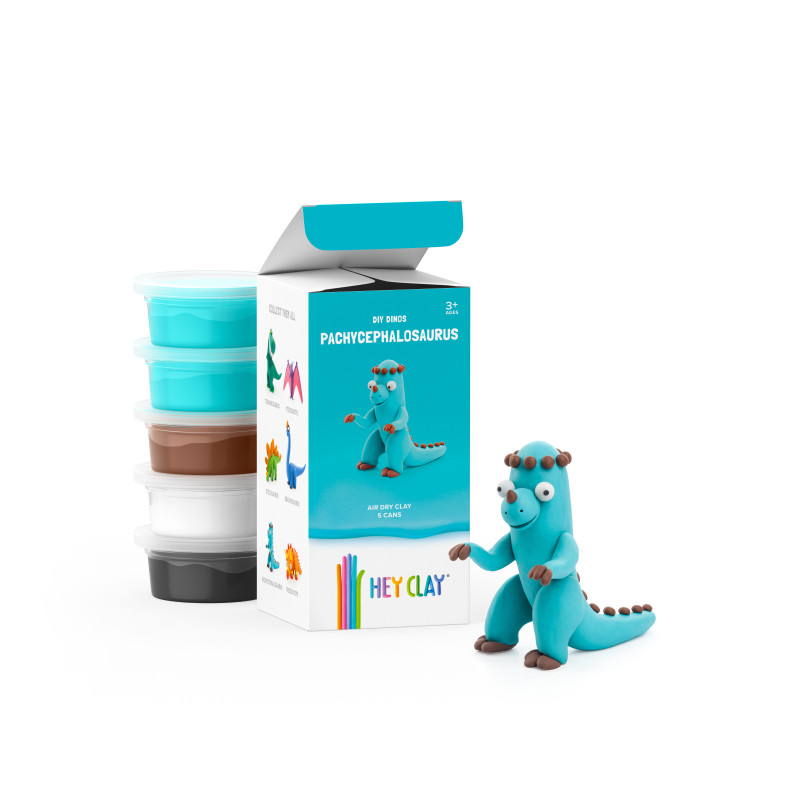 Hey Clay - Claymates Pachycephalosaurus