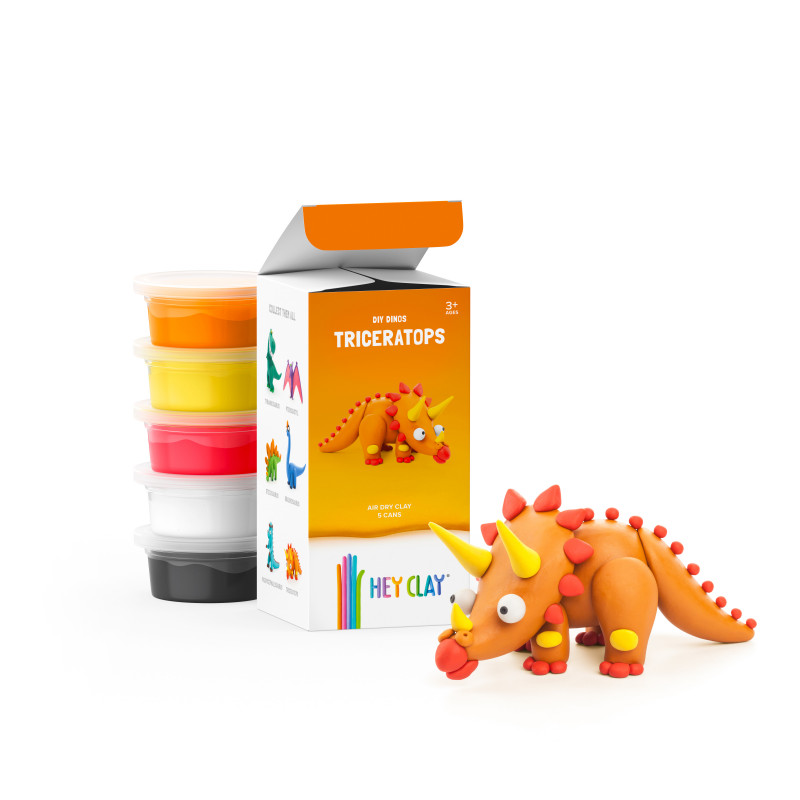 Hey Clay - Claymates Triceratops