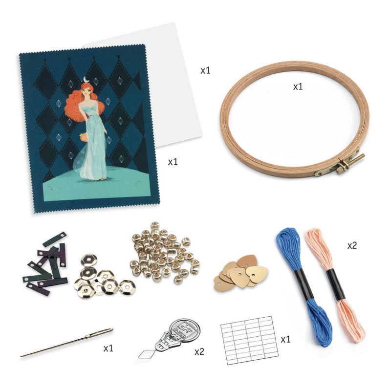 Djeco - Broderie, Fashion Coctail