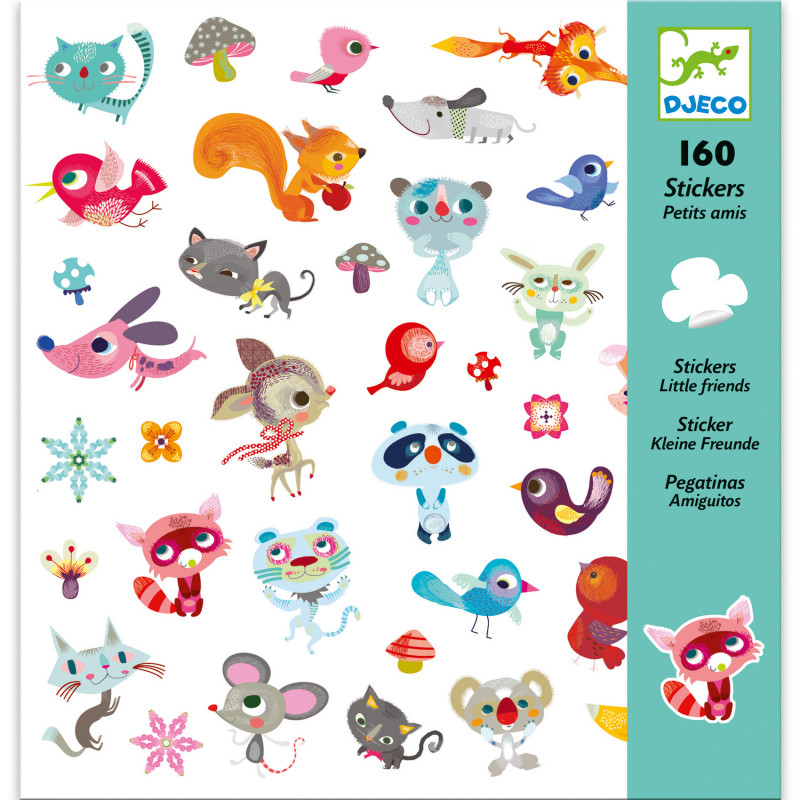 Djeco - Stickers, Small friends