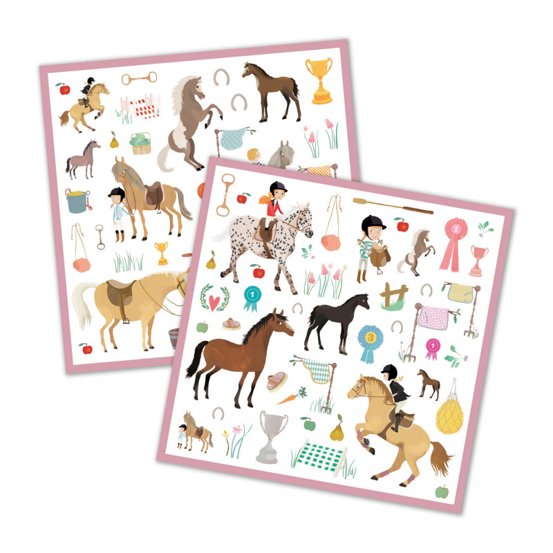 Djeco - Stickers. horses
