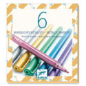Djeco - 6 metallic markers