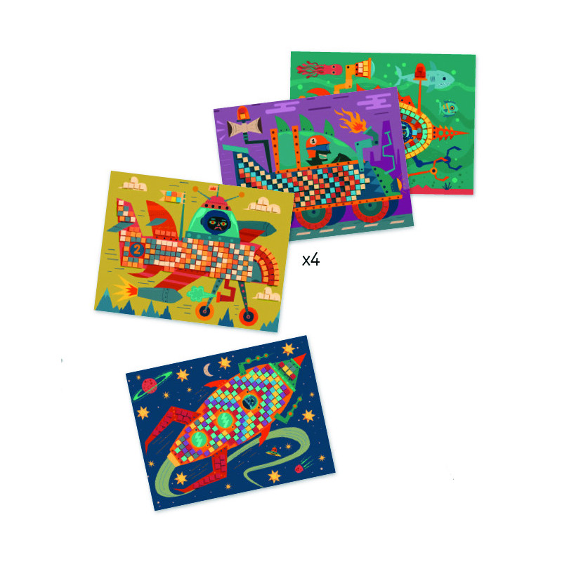 Djeco - Mosaic kits - Ace at the wheel