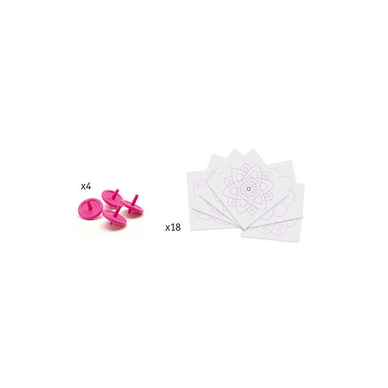 Djeco - Spinning top, Flowers DIY - FSC MIX