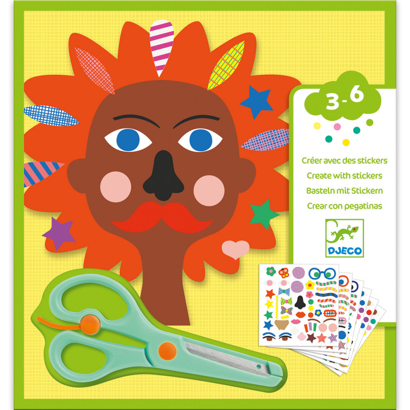 Djeco - Stickers, Hairdresser