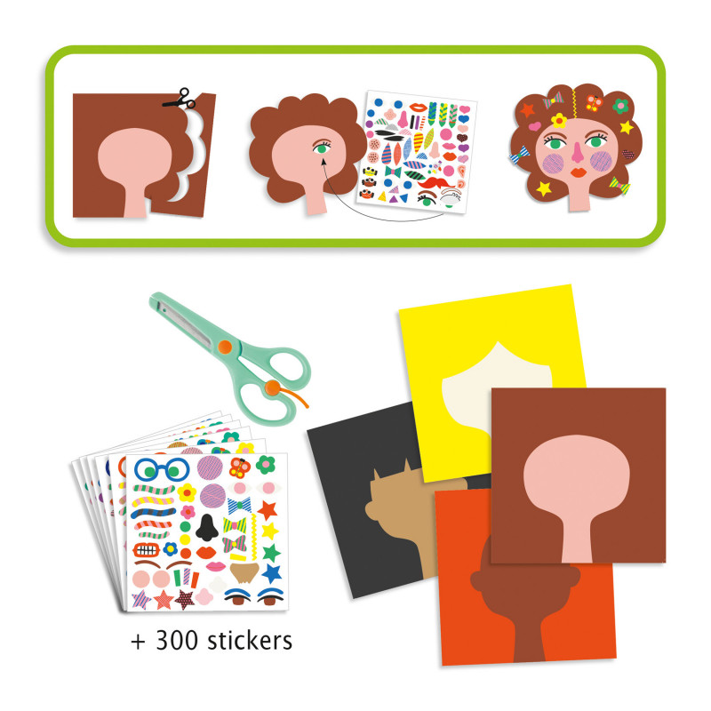 Djeco - Stickers, Hairdresser