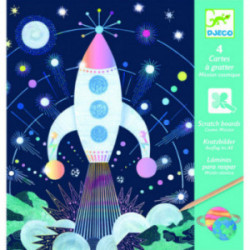 Djeco - Scratch card, Cosmic mission