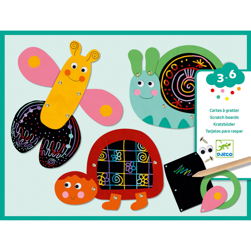 Djeco - Scratch the funny animals