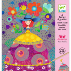 Djeco - Scratch card, The beauties ball