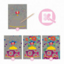 Djeco - Scratch card, The beauties ball