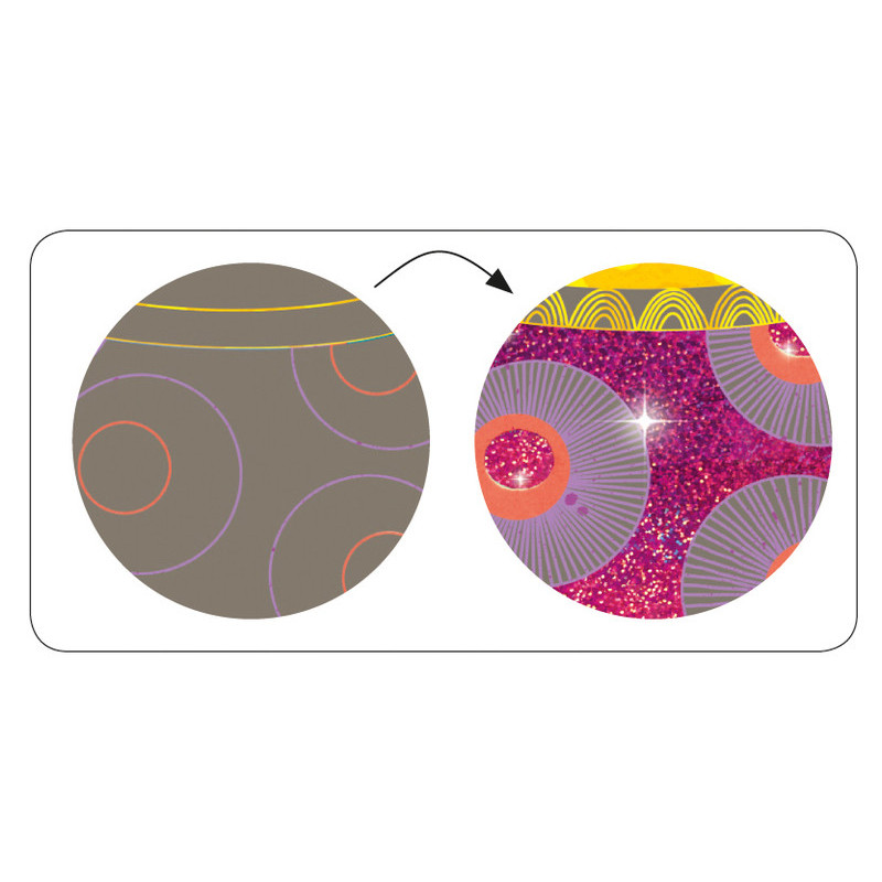 Djeco - Scratch card, The beauties ball