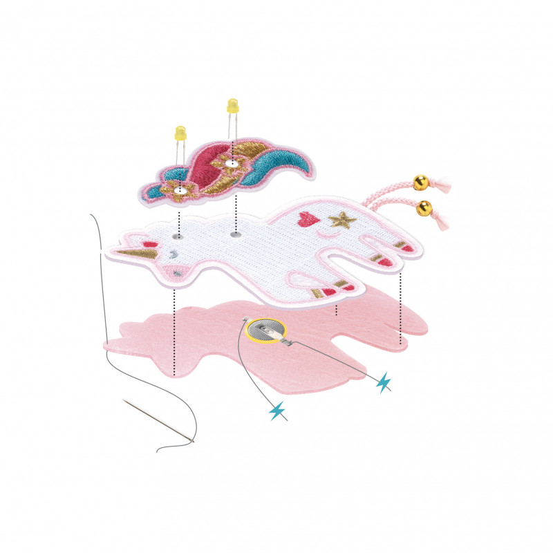 Djeco - Brooch - Sweet unicorn
