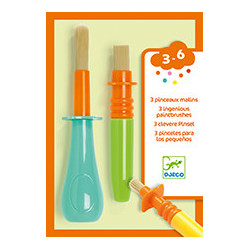Djeco - 3 ingenious paintbrushes