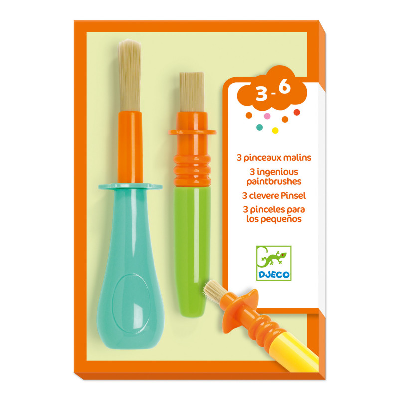 Djeco - 3 ingenious paintbrushes