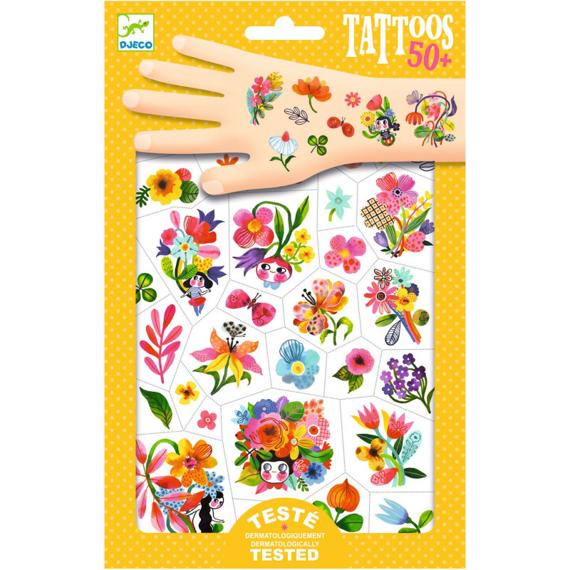 Djeco - Tattoo, Aqua flor