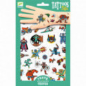 Djeco - Tattoo, Heroes vs villains