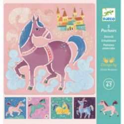 Djeco - Stencils: Horses