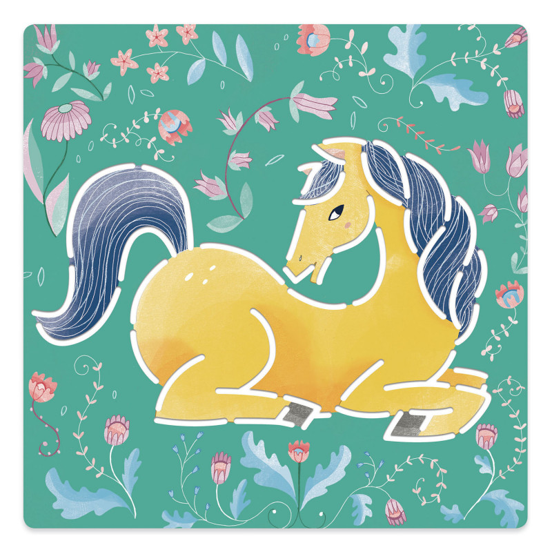 Djeco - Stencils: Horses