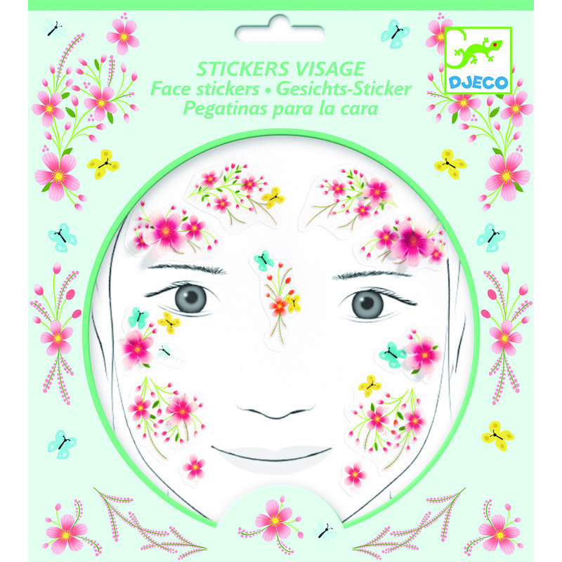 Djeco - Face stickers, Springtime fairy