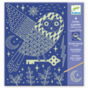 Djeco - Scratch card, At night