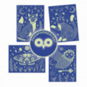 Djeco - Scratch card, At night