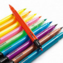 Djeco - Pop colours, 10 felt brushes