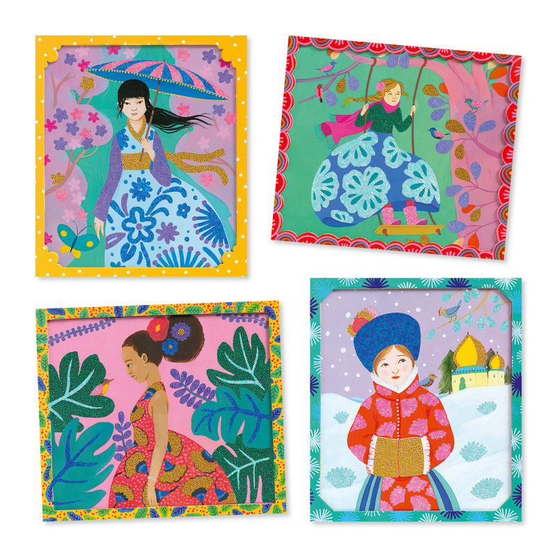 Djeco - Artistic Beads - Around the world