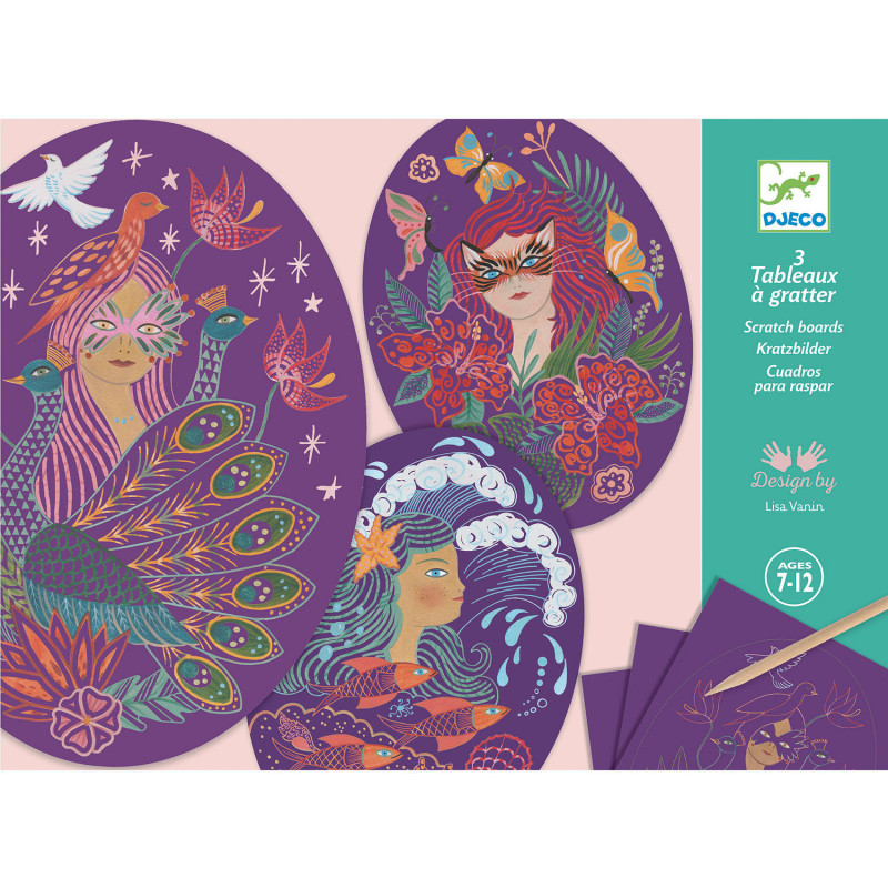 Djeco - Scratch Cards - Nymphs