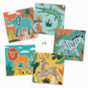 Djeco - Stencils: Wild animals