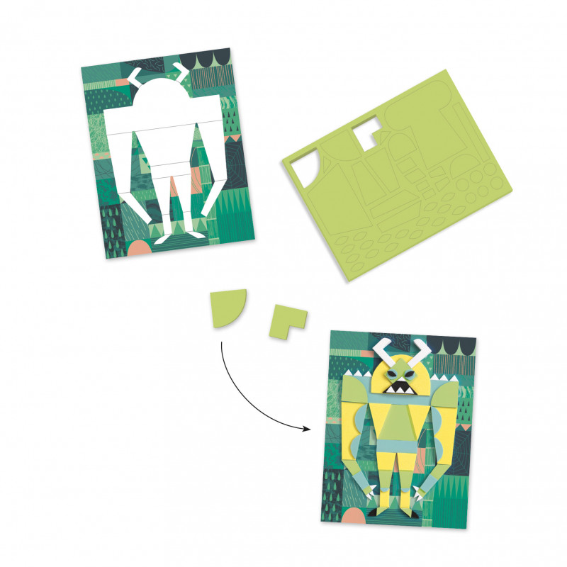 Djeco - Collage, Monster gallery