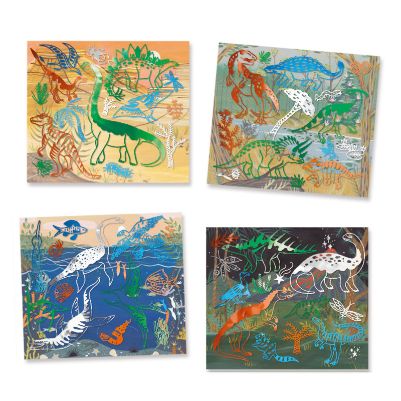 Djeco - Collages - Dinosaurus