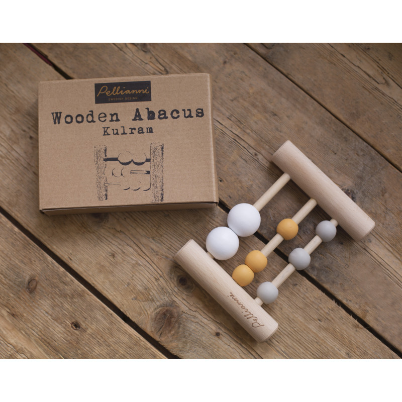 Pellianni - Wooden Abacus Mustard