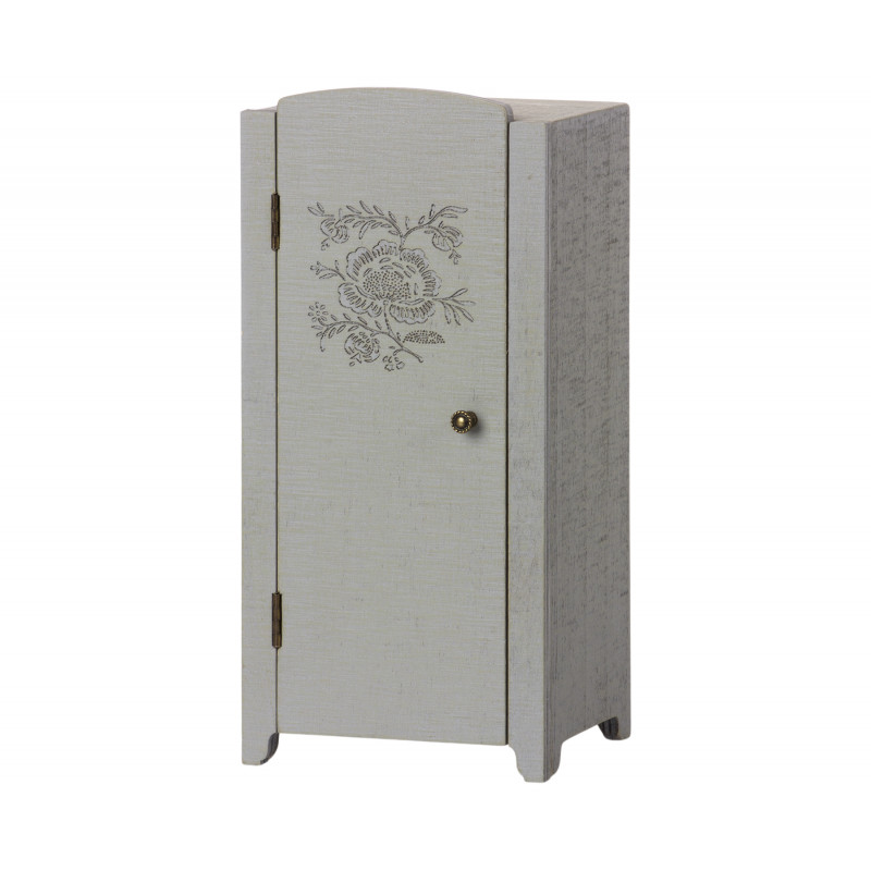 Maileg - Miniature closet, Grå/Mint