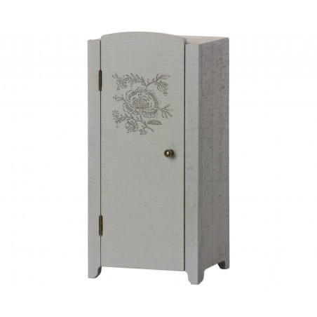 Maileg - Miniature closet, Grå/Mint