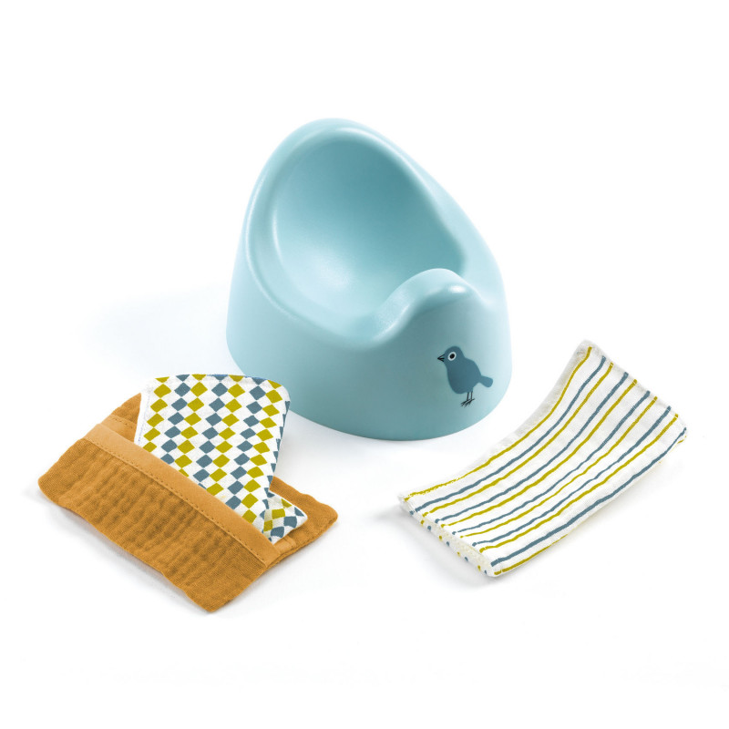 Djeco - Doll Potty & Wipes
