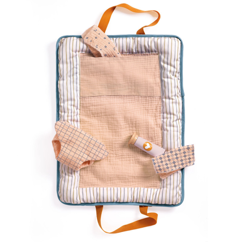 Djeco - Changing bag Blue Fly